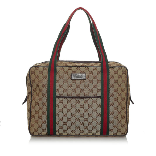 Gucci GG Canvas Web Business Bag (SHG-33948)