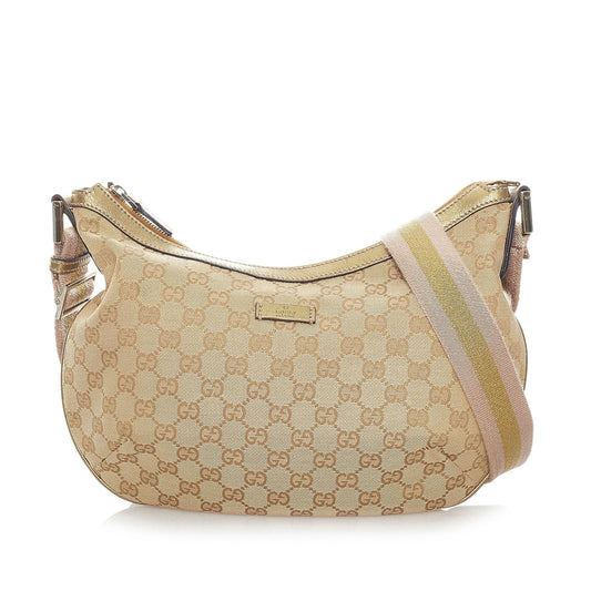 Gucci GG Canvas Web Crossbody Bag (SHG-32086)