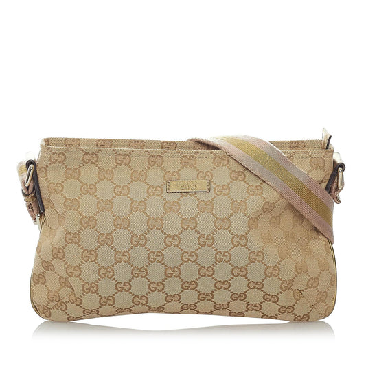 Gucci GG Canvas Web Crossbody Bag (SHG-32662)
