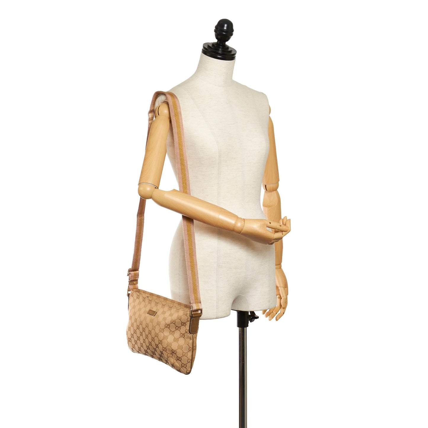 Gucci GG Canvas Web Crossbody Bag (SHG-32662)