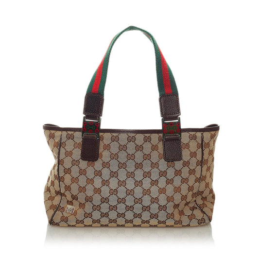 Gucci GG Canvas Web Handbag (SHG-29367)