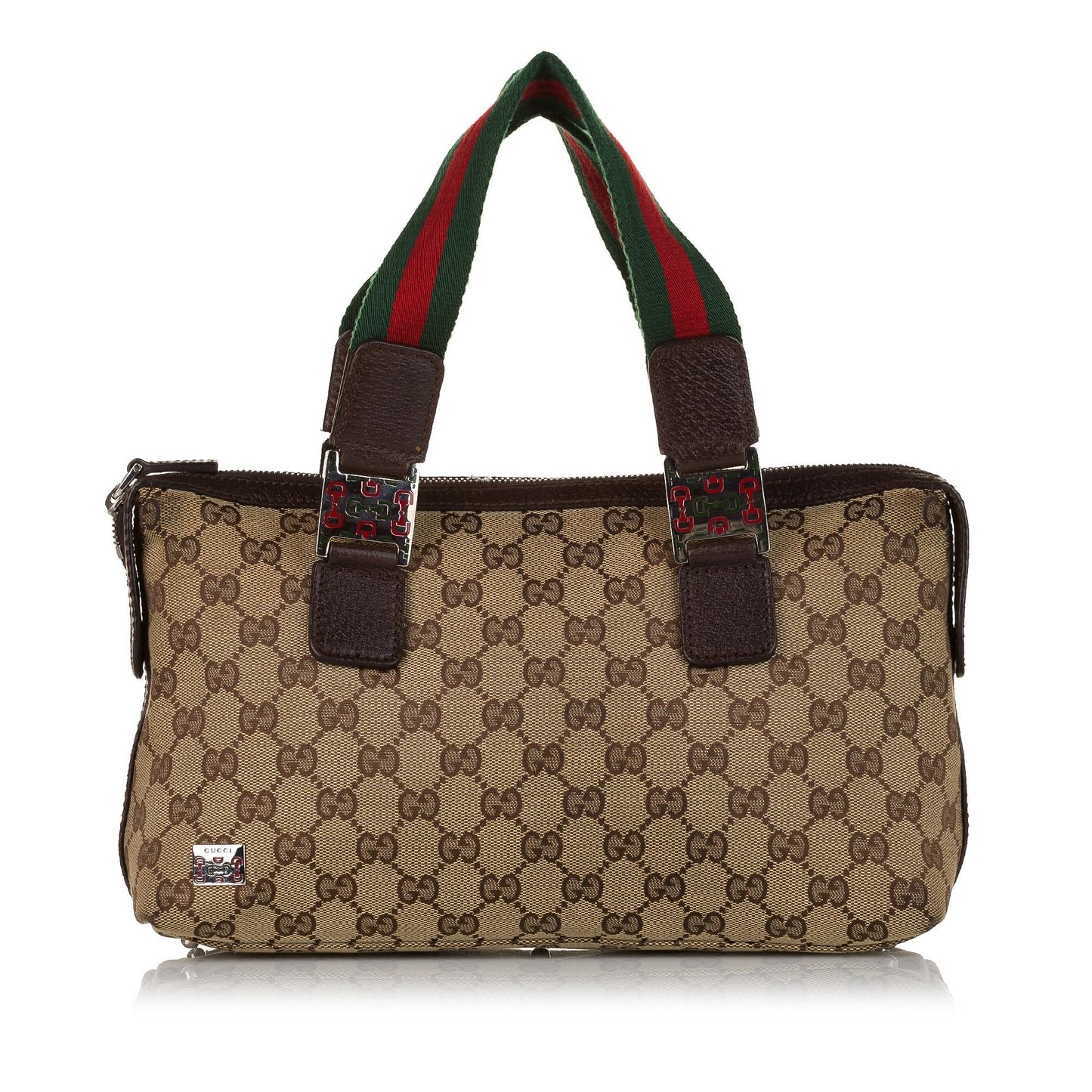 Gucci GG Canvas Web Handbag (SHG-34424)