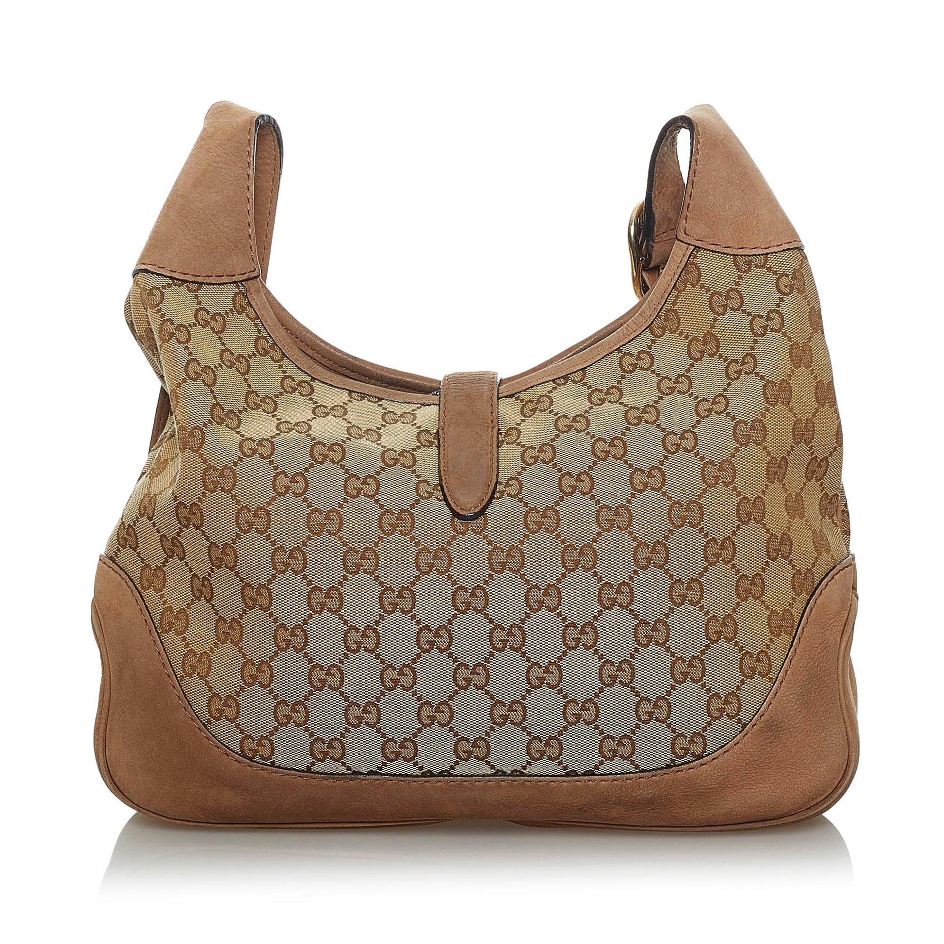 Gucci GG Canvas Web Jackie Crossbody Bag (SHG-33893)