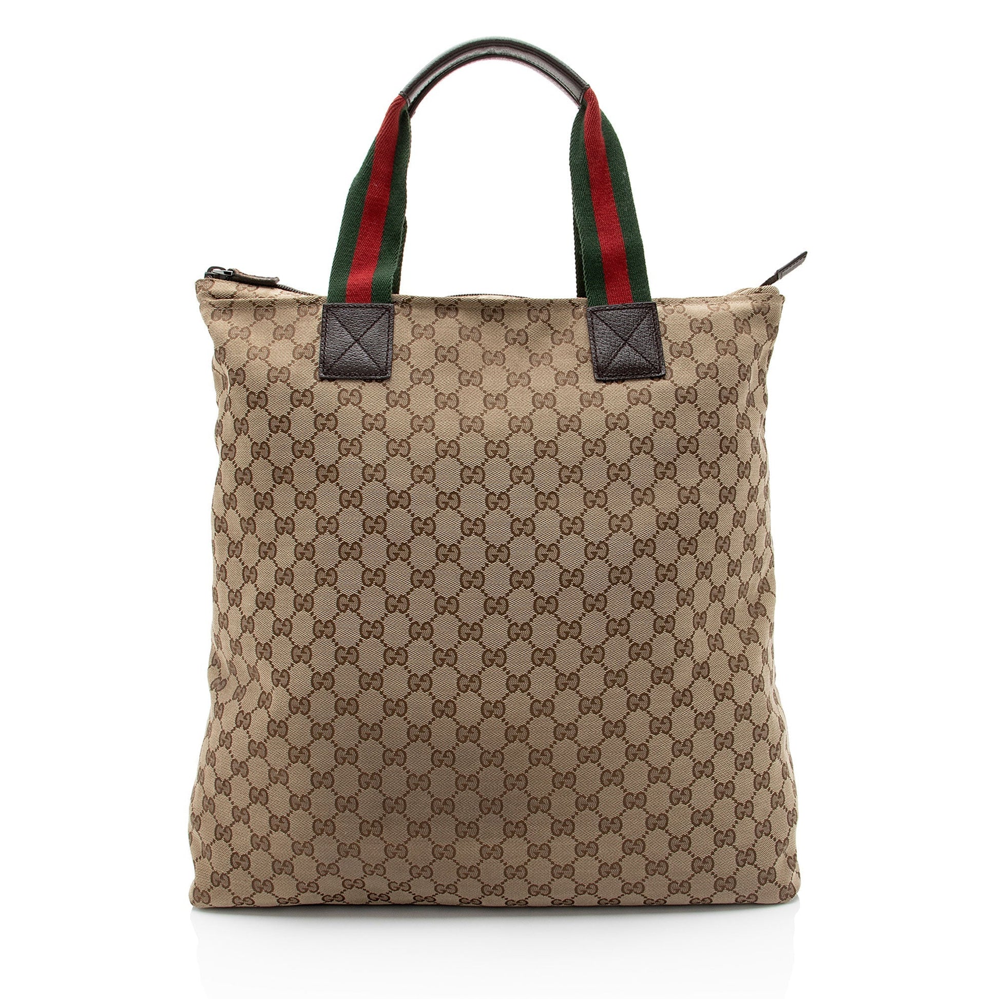 Gucci GG Canvas Web N/S Large Tote (SHF-3n3x28)