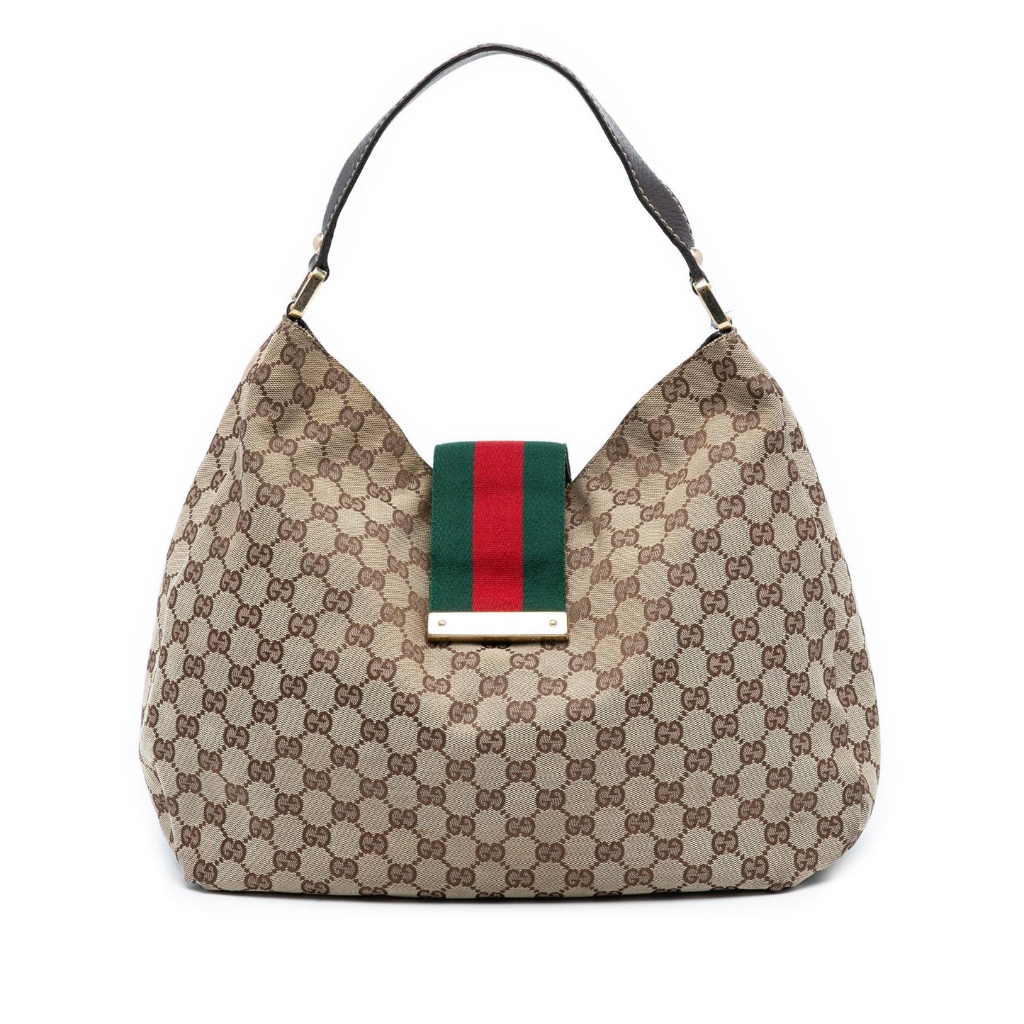 Gucci GG Canvas Web New Hobo