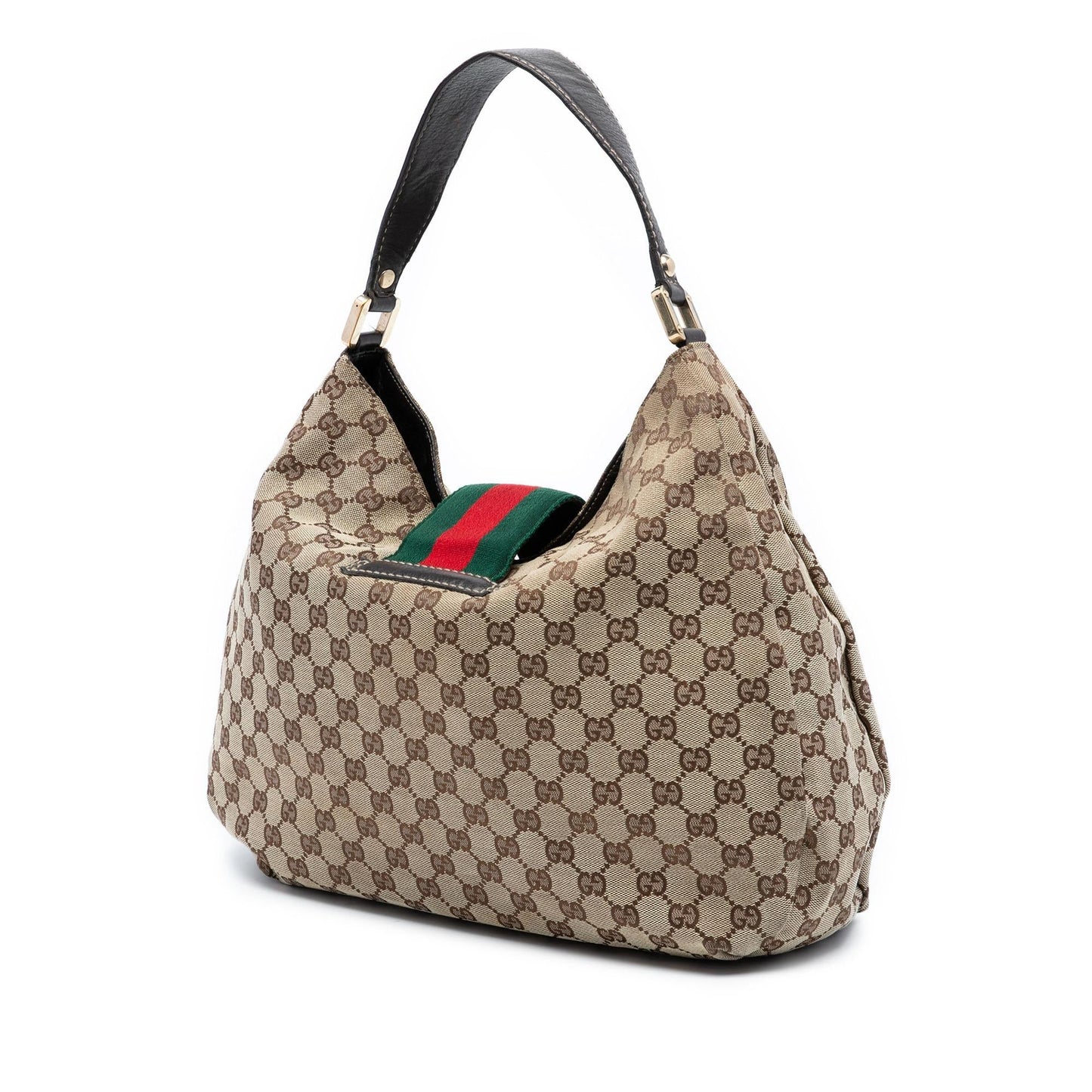 Gucci GG Canvas Web New Hobo