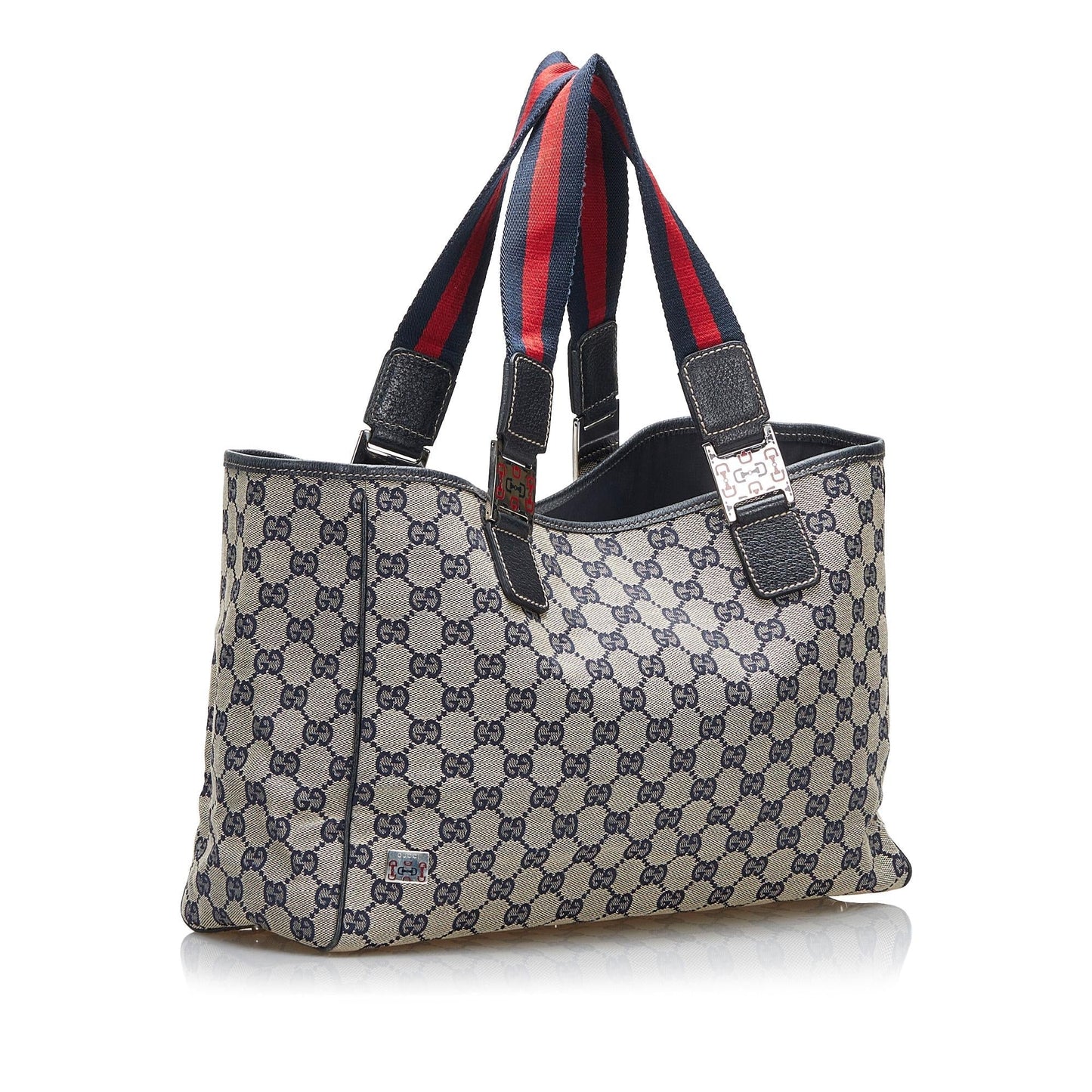 Gucci GG Canvas Web Pop Tote Bag (SHG-8Vt96e)