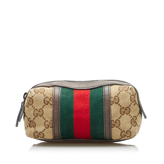 Gucci GG Canvas Web Pouch (SHG-EoxIeS)