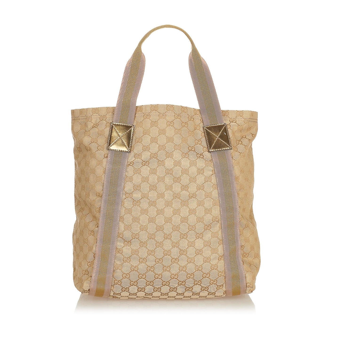 Gucci GG Canvas Web Tote Bag (SHG-33942)