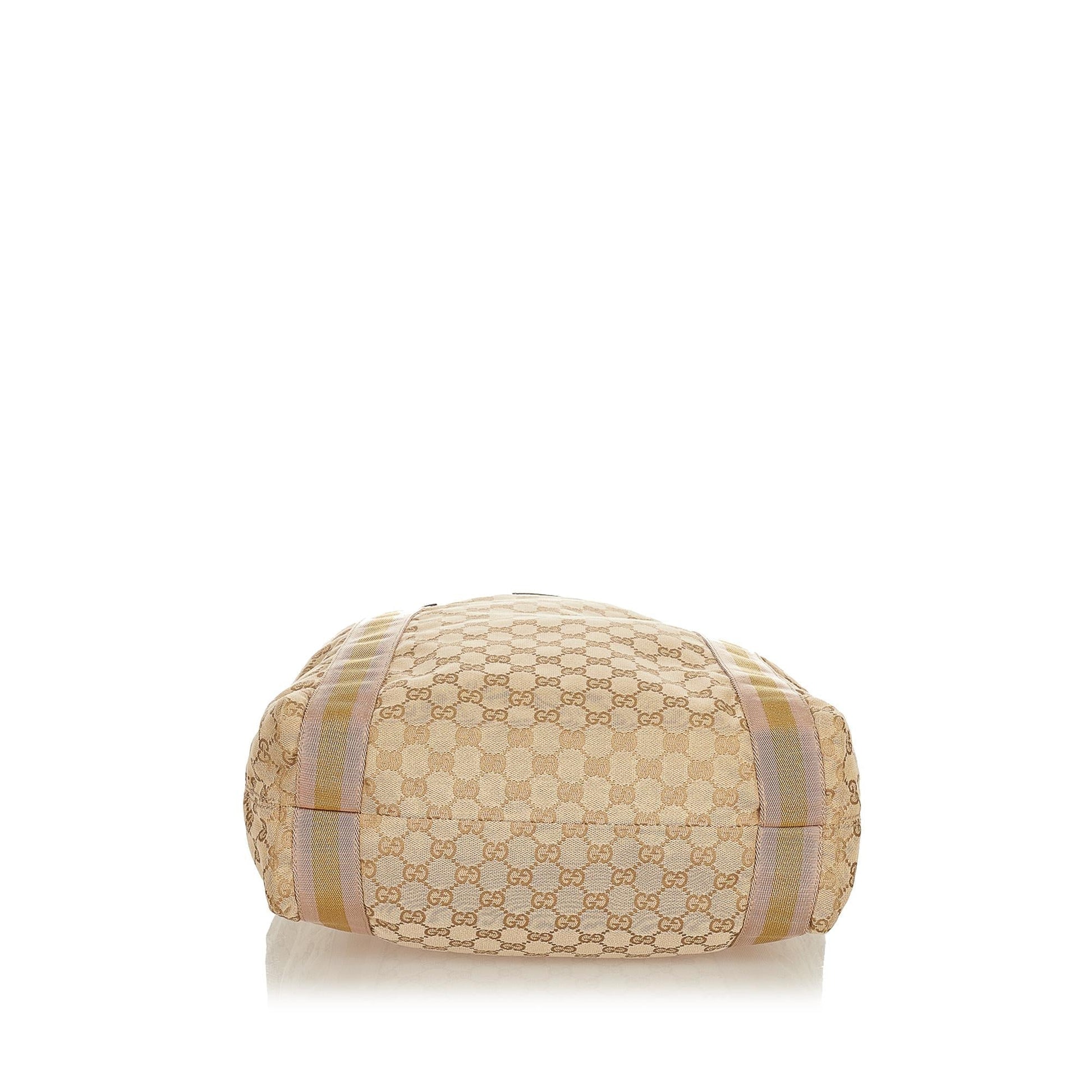 Gucci GG Canvas Web Tote Bag (SHG-33942)