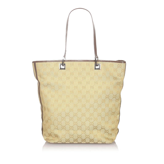 Gucci GG Canvas Web Tote Bag (SHG-Rqzn4l)