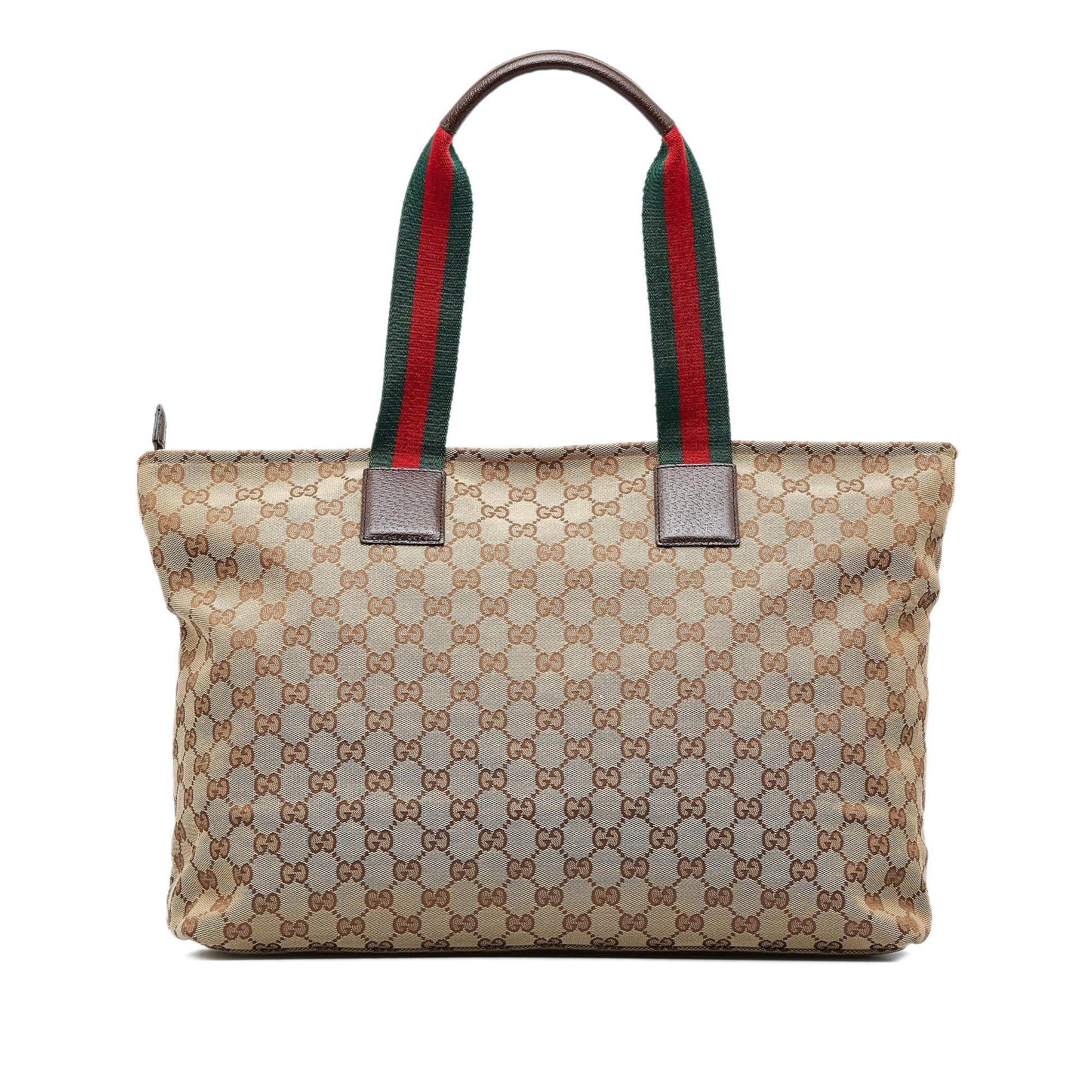 Gucci GG Canvas Web Tote Bag (SHG-n1Z3tx)