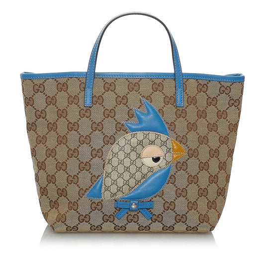 Gucci GG Canvas Zoo Tote Bag (SHG-29445)