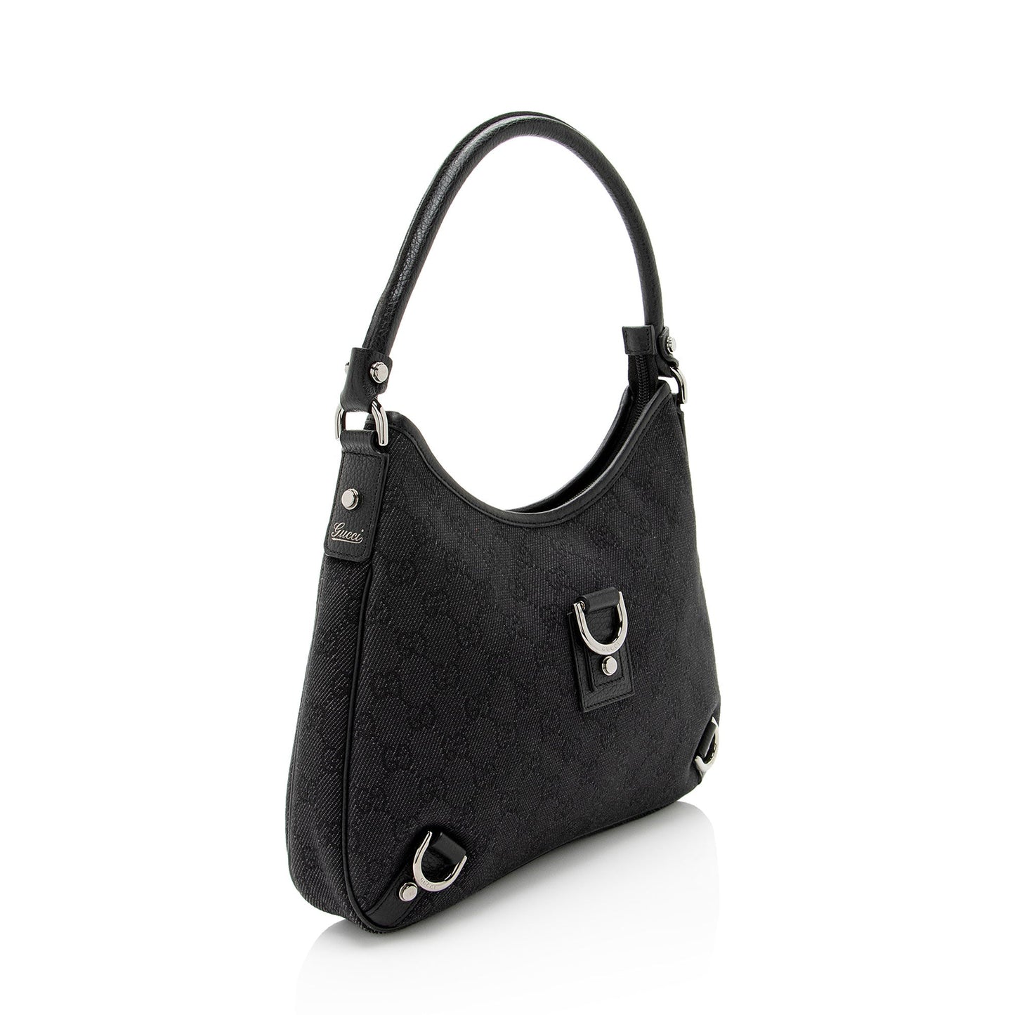 Gucci GG Denim Abbey Small Hobo
