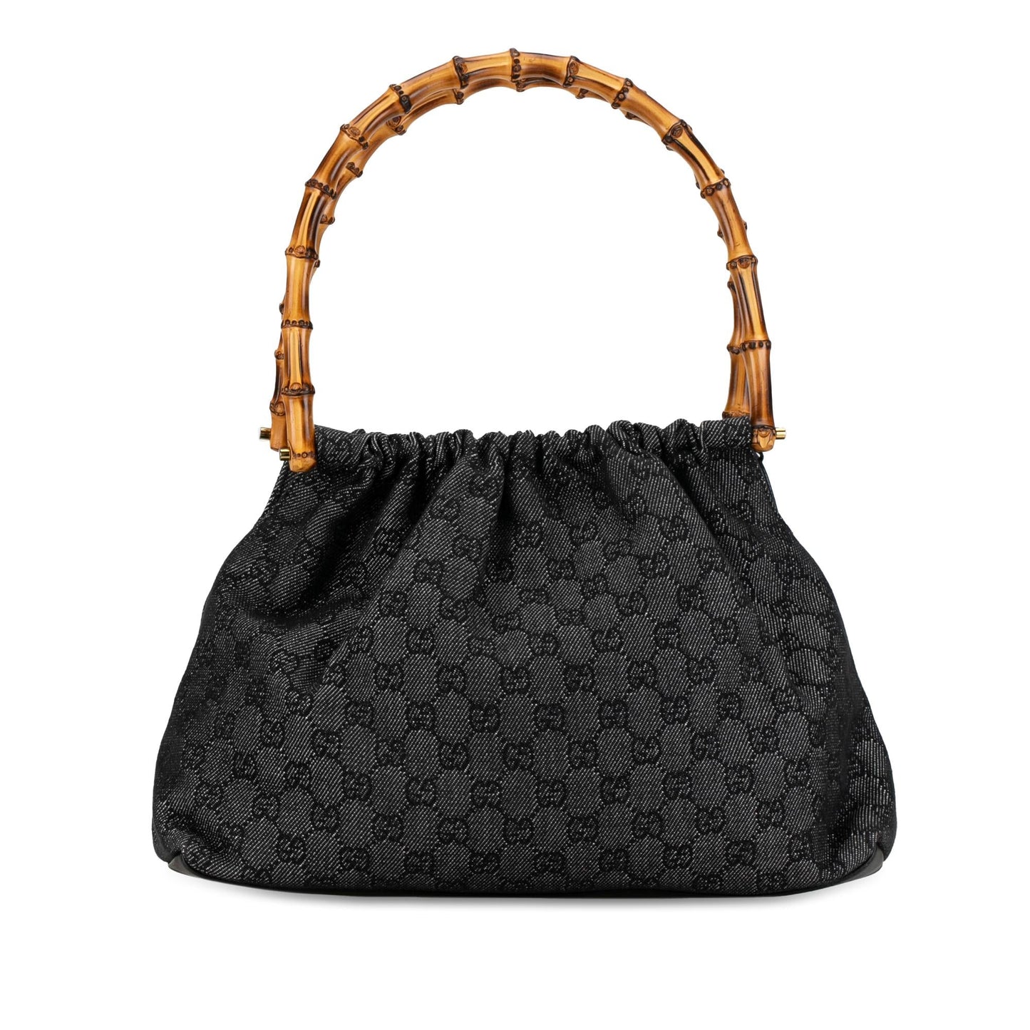 Gucci GG Denim Bamboo Handbag (SHG-XpUfPr)