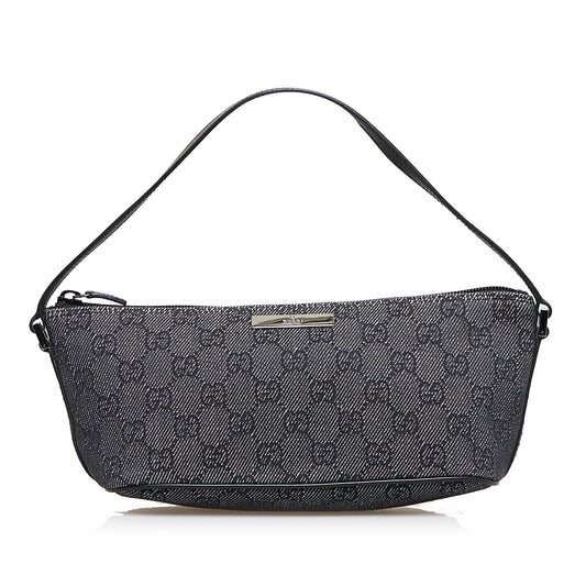 Gucci GG Denim Boat Baguette (SHG-2yQjKr)