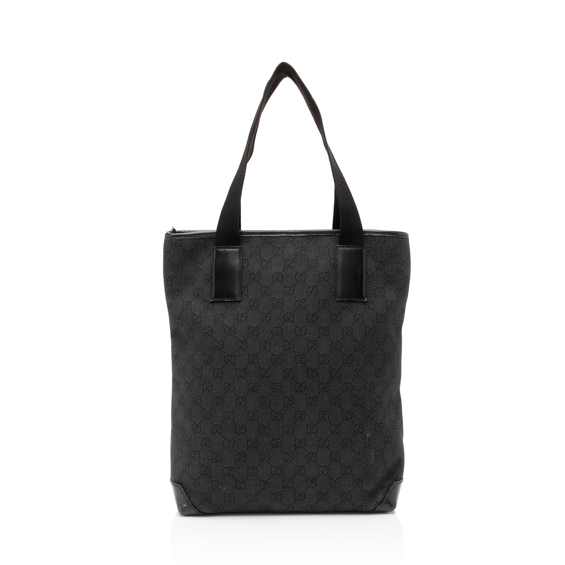 Gucci GG Denim Front Pocket Small Tote (SHF-23640)