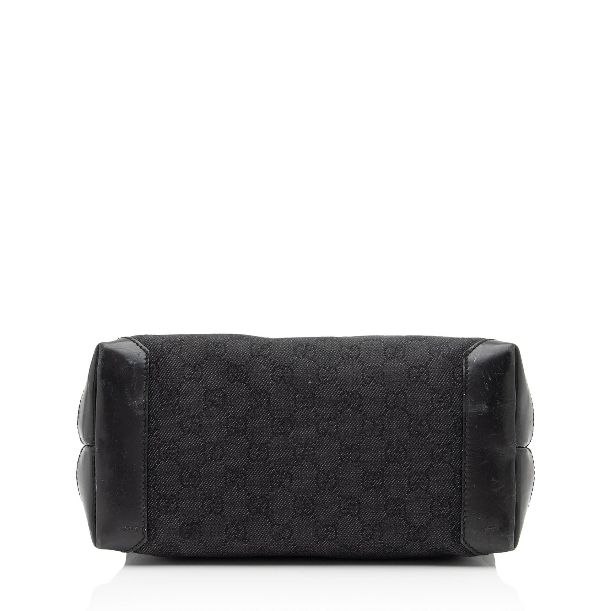 Gucci GG Denim Front Pocket Small Tote (SHF-23640)