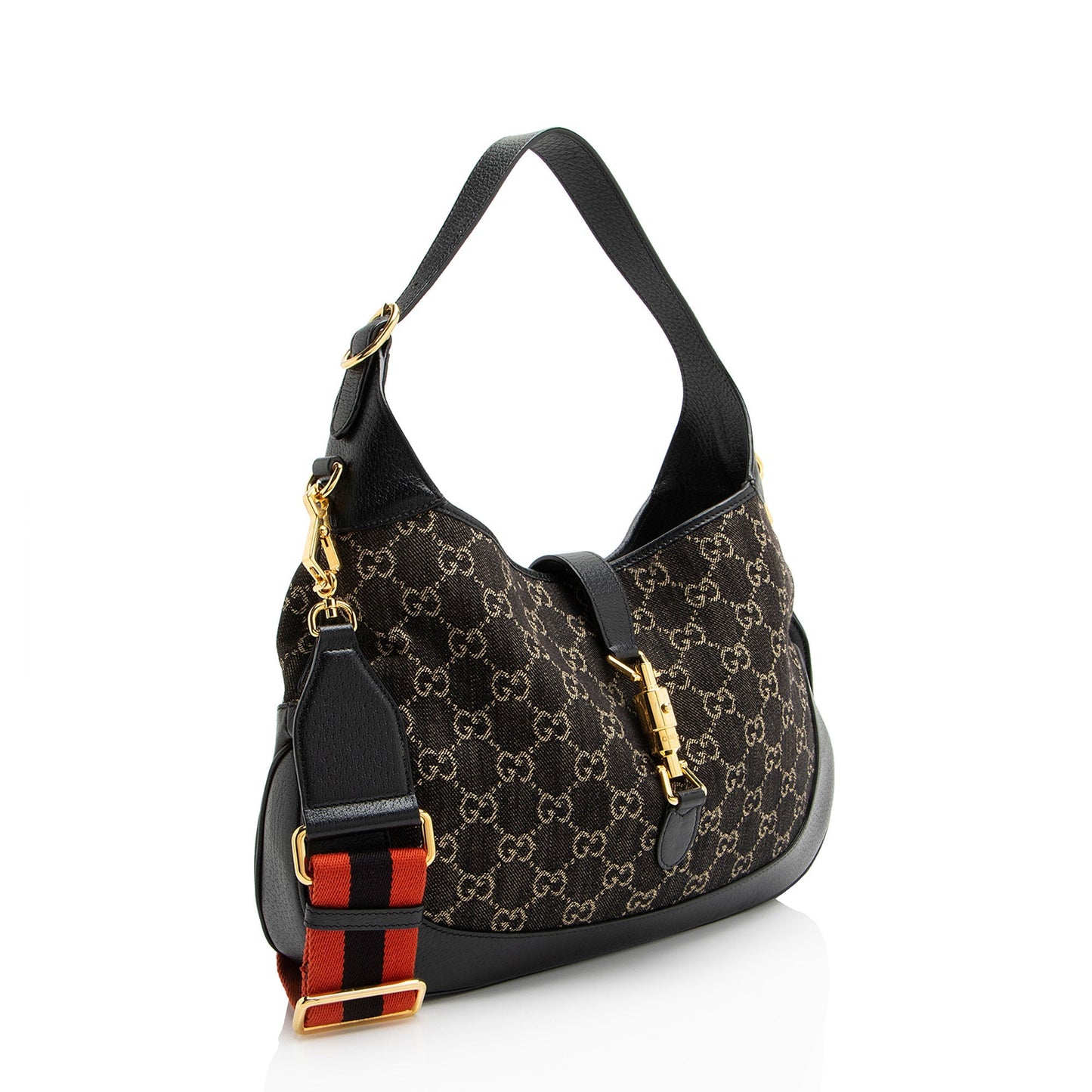 Gucci GG Denim Jackie 1961 Medium Shoulder Bag