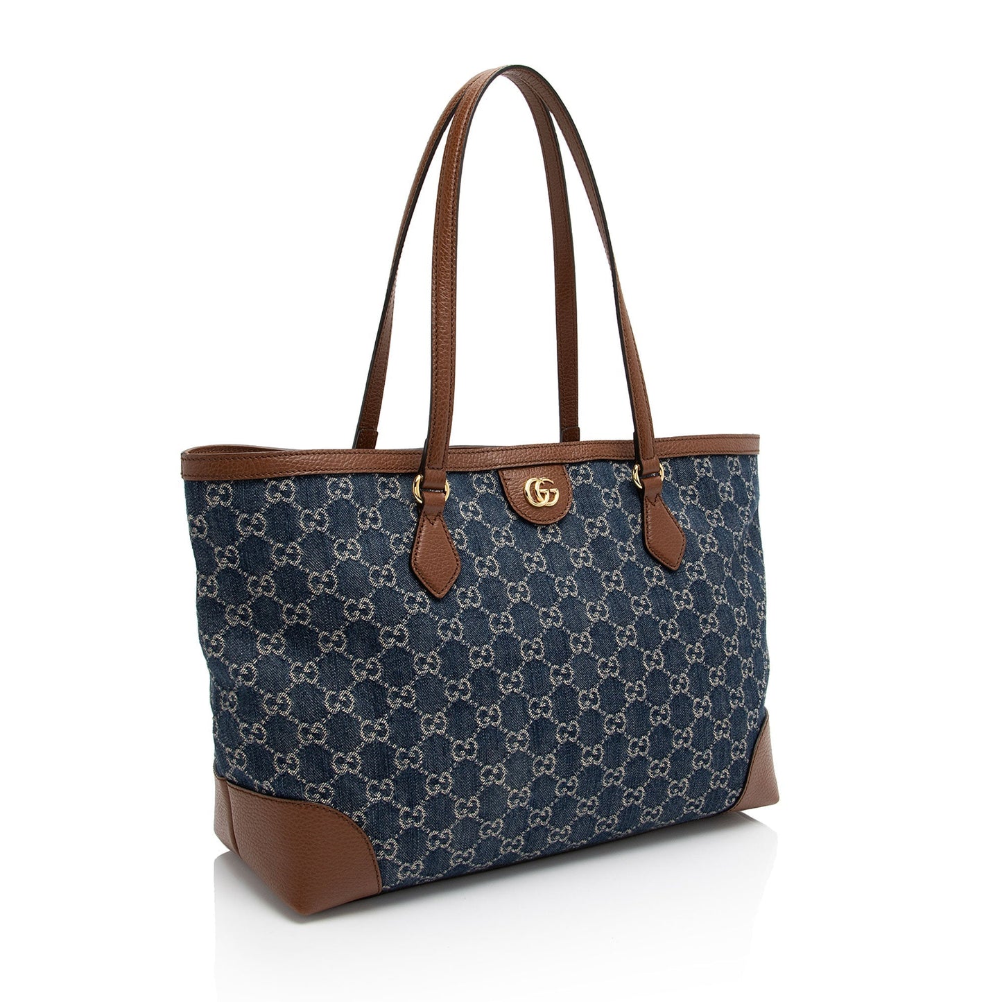Gucci GG Denim Ophidia Medium Tote (SHF-qNfSkO)
