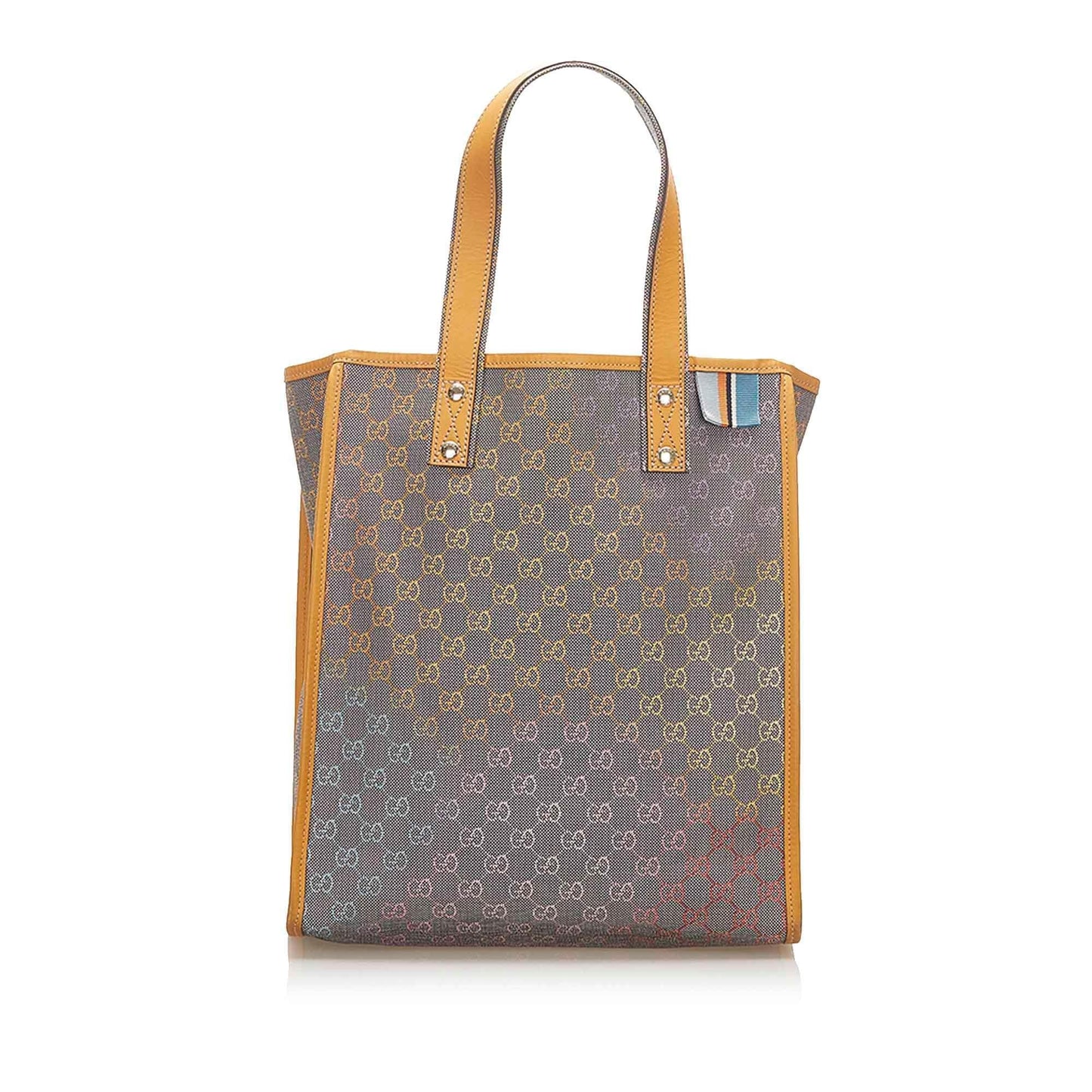 Gucci Web Denim Monogram Tote Style 1