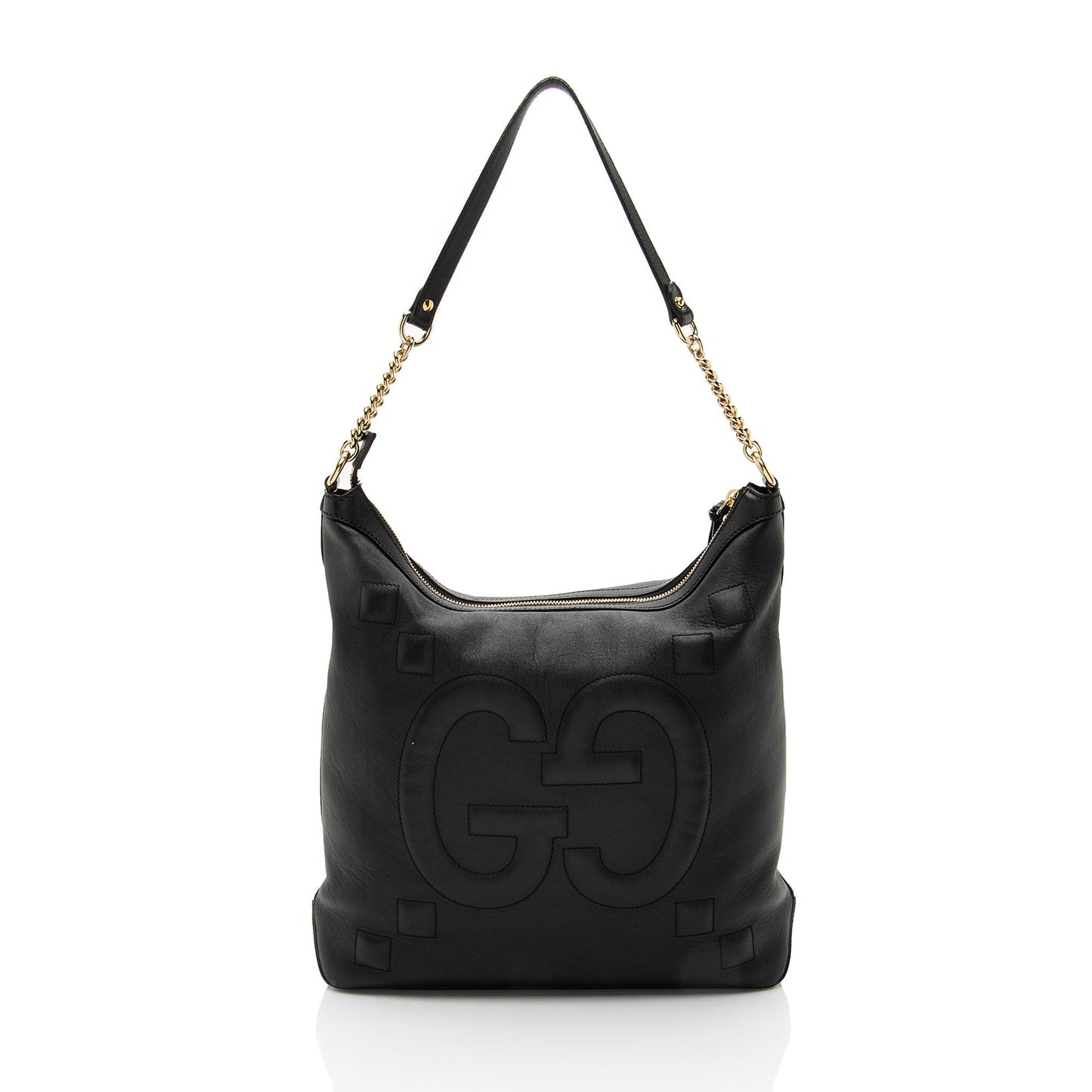 Gucci GG Embossed Calfskin Apollo Shoulder Bag