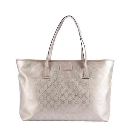 Gucci Lou Monogram Leather Canvas Tote