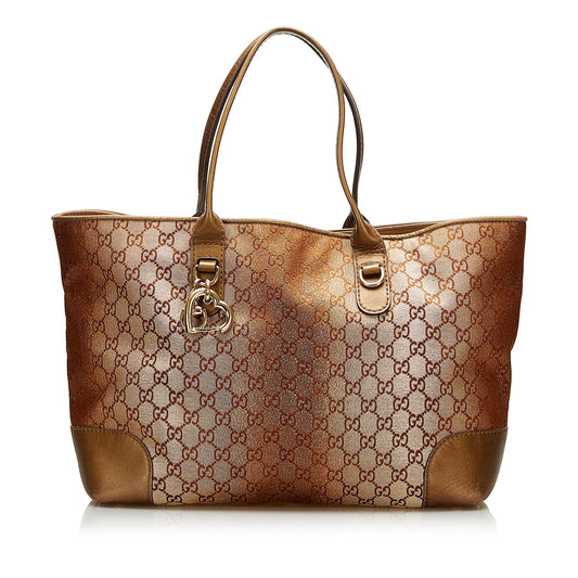 Gucci GG Lurex Heartbit Tote (SHG-35722)