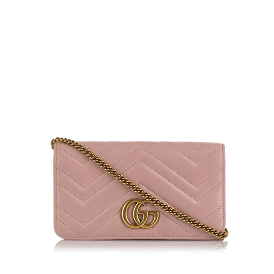 Gucci GG Marmont Chain Flap Bag (SHG-7yduIS)