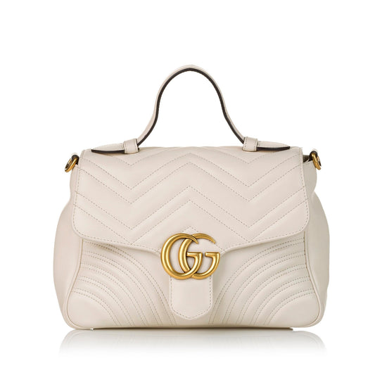 Gucci GG Marmont Leather Satchel (SHG-32596)