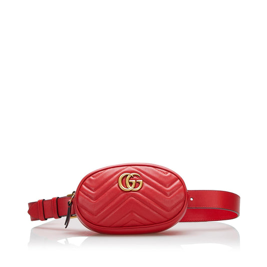 Gucci GG Marmont Matelasse Belt Bag (SHG-O8LhMP)