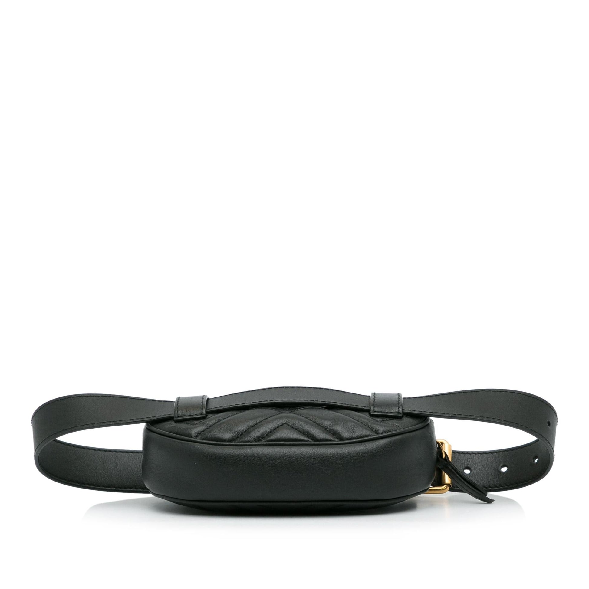 Gucci GG Marmont Matelasse Belt Bag (SHG-zarcVL)