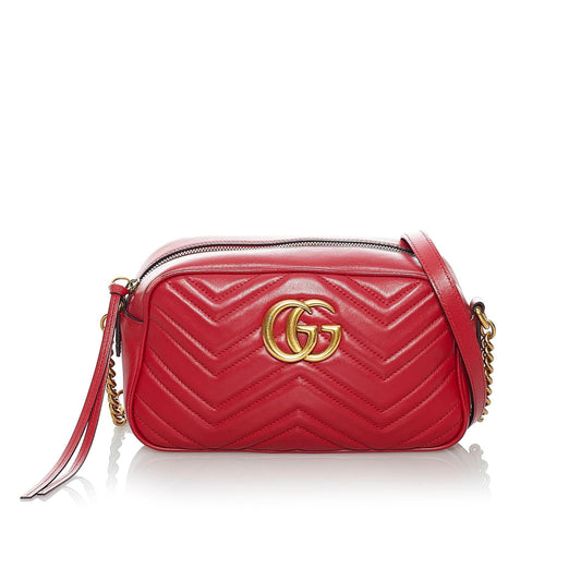 Gucci GG Marmont Matelasse Crossbody Bag (SHG-30217)