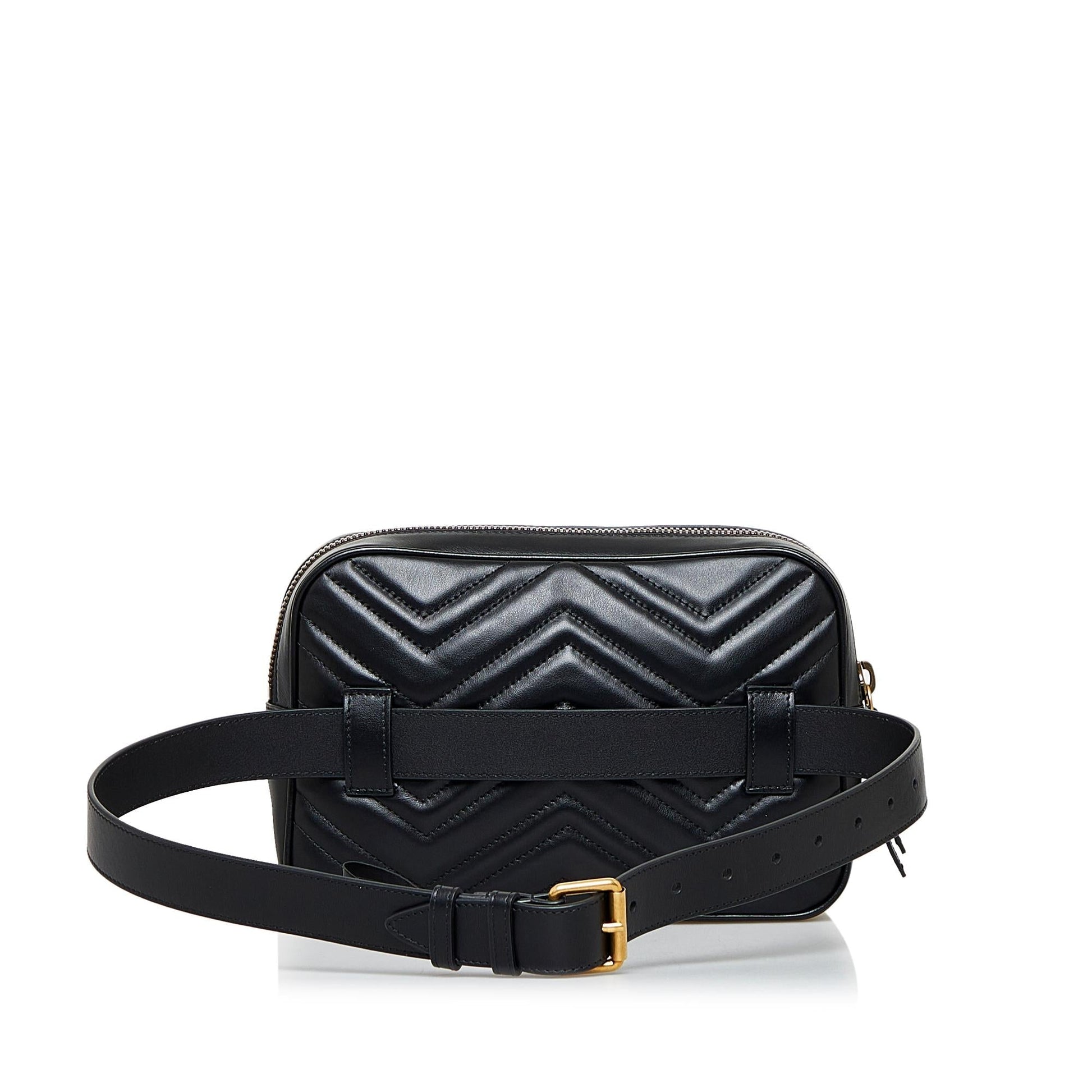 Gucci GG Marmont Matelasse Square Belt Bag (SHG-nM1QkU)
