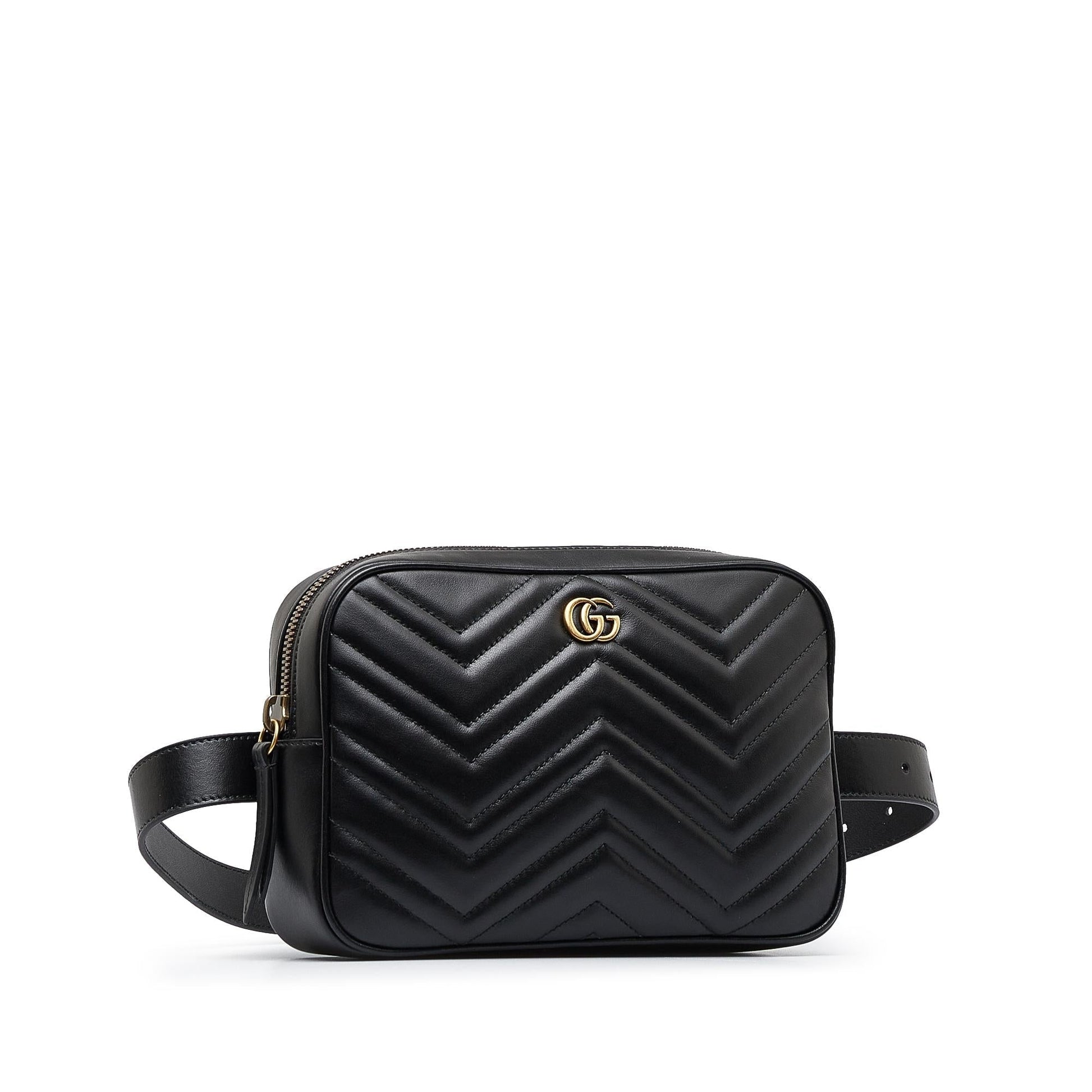 Gucci GG Marmont Matelasse Square Belt Bag (SHG-zYxANO)