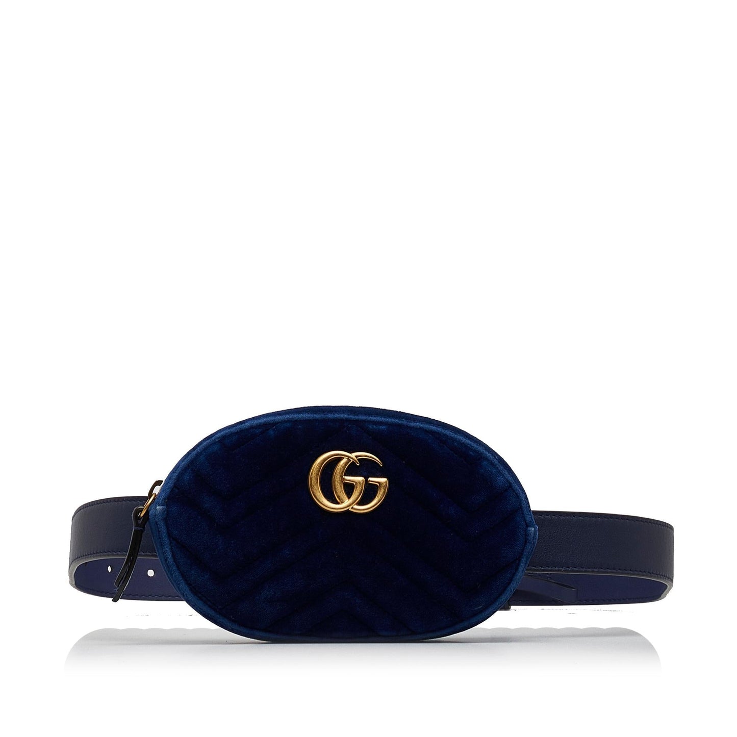 Gucci GG Marmont Matelasse Velvet Belt Bag (SHG-xCsPvM)