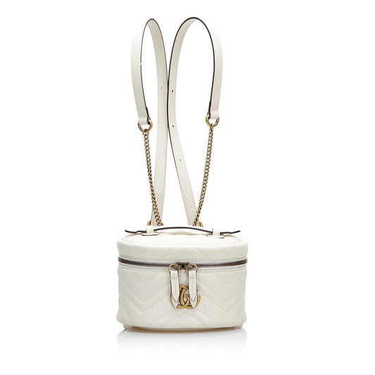 Gucci GG Marmont Round Backpack (SHG-SMFnDc)
