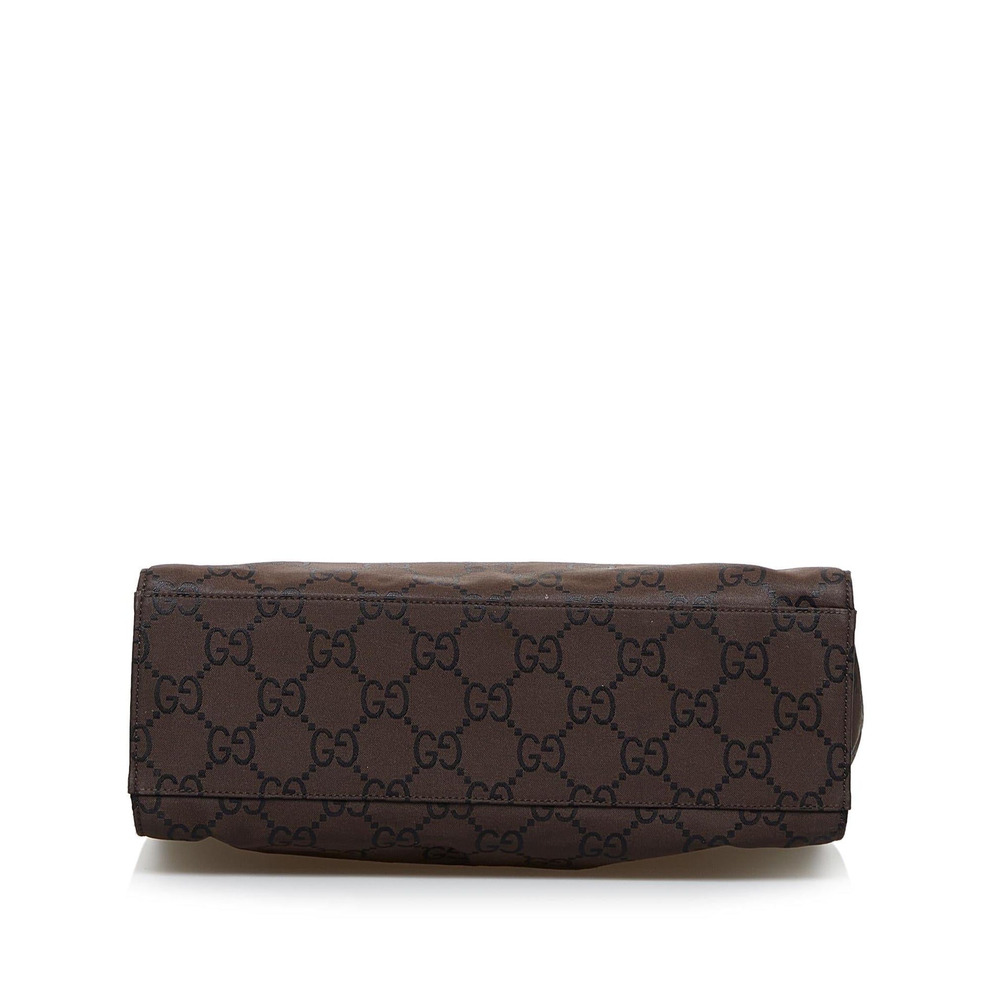 Gucci GG Nylon Bamboo Handbag (SHG-zaUCGl)