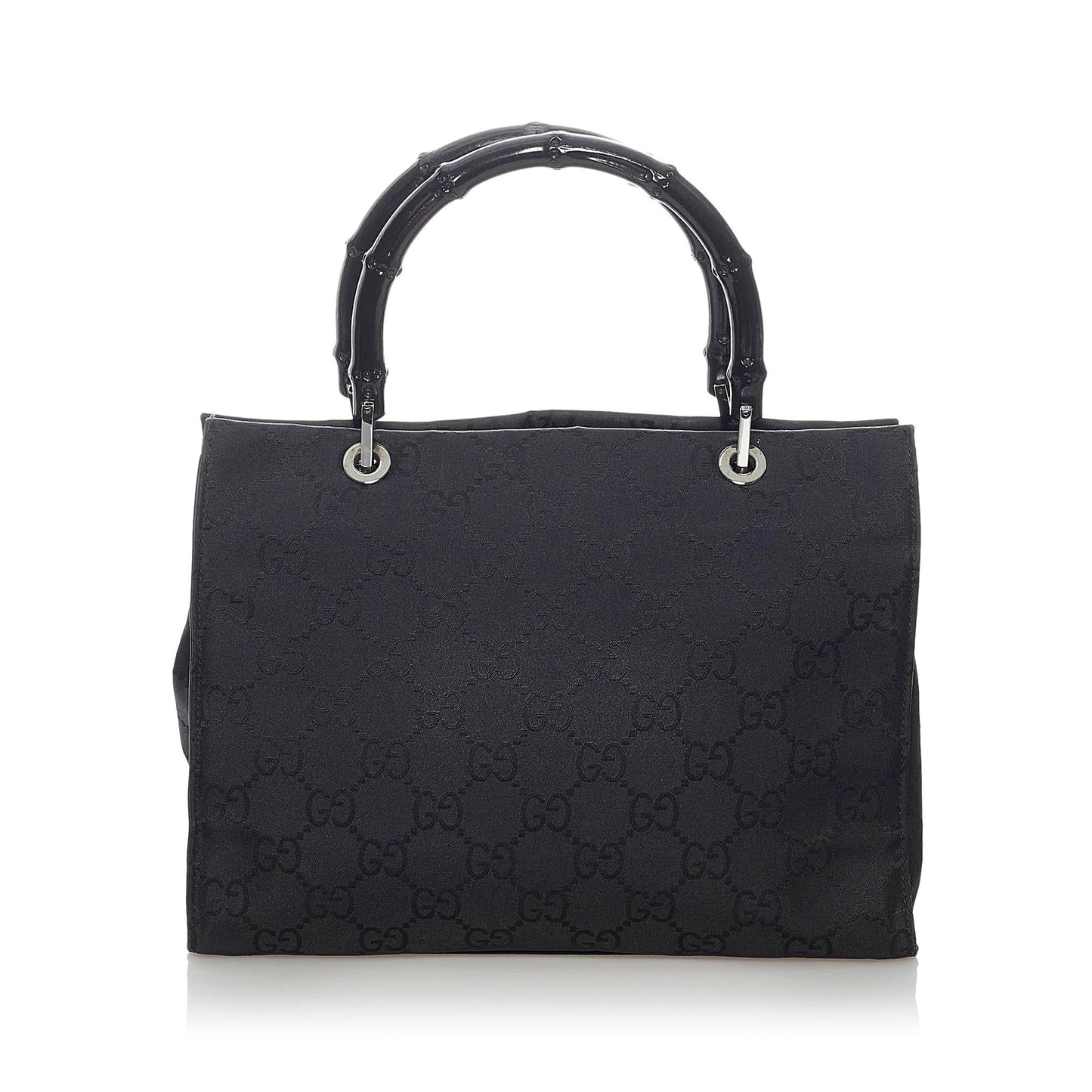 Gucci GG Nylon Bamboo Satchel (SHG-30579)