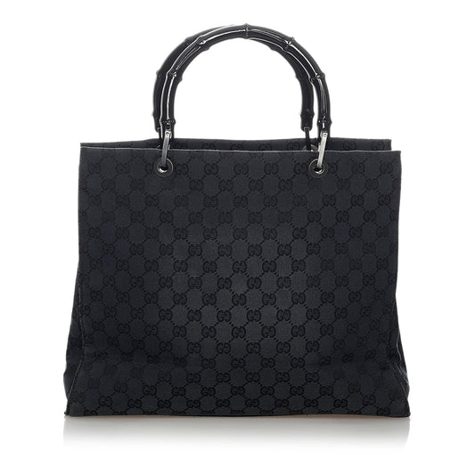 Gucci GG Nylon Bamboo Tote Bag (SHG-31419)