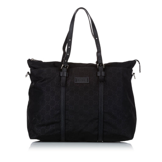 Gucci GG Nylon Satchel (SHG-zPVamU)