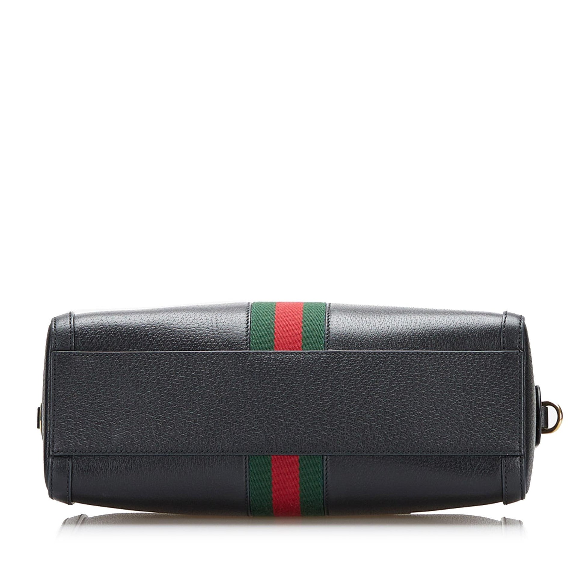 Gucci GG Ophidia Leather Satchel (SHG-zyzgS8)