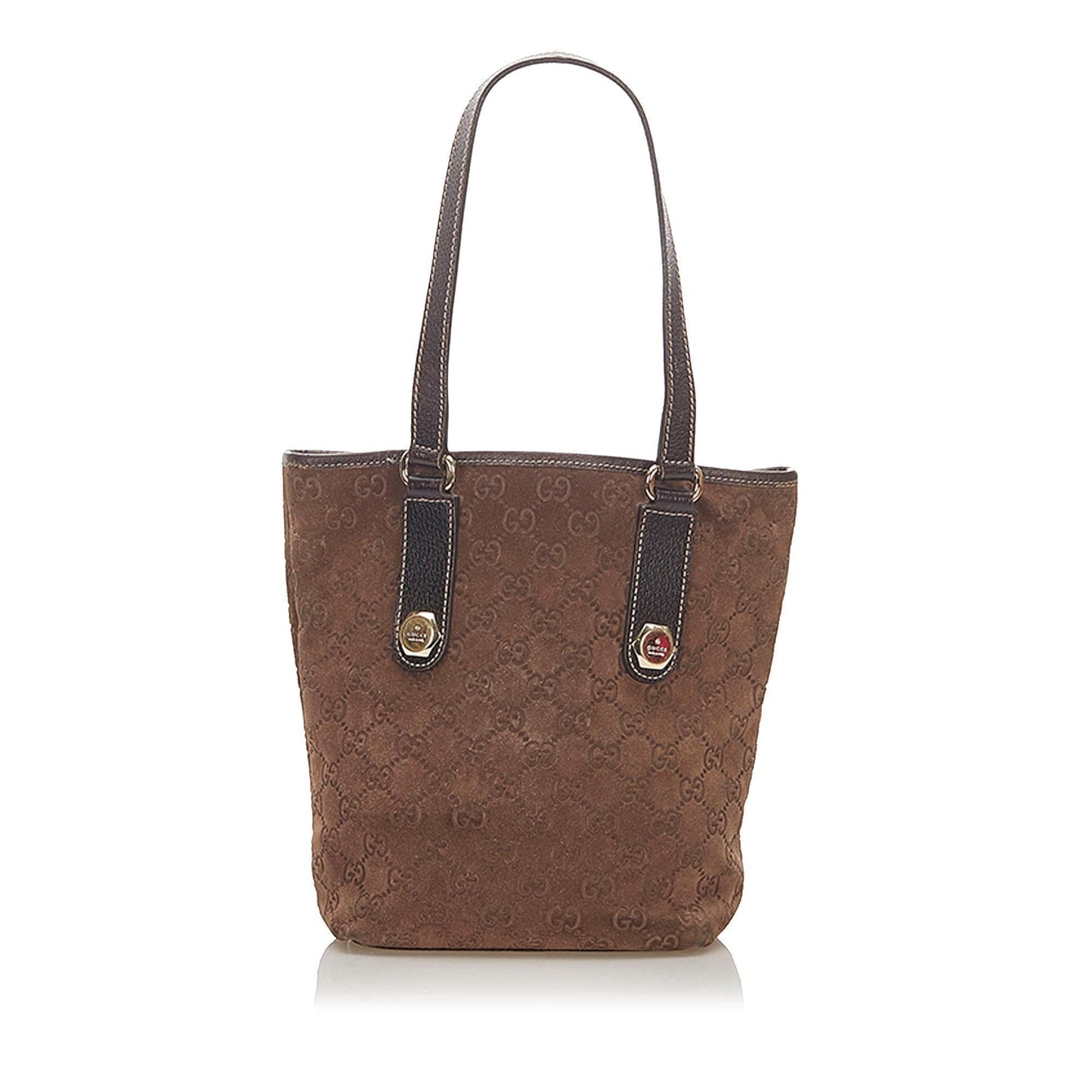 Gucci Suede Monogram Tote