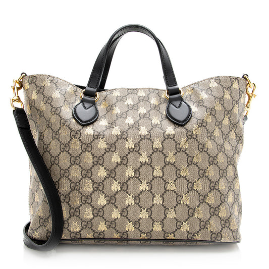 Gucci GG Supreme Bee Soft Small Tote (SHF-20570)