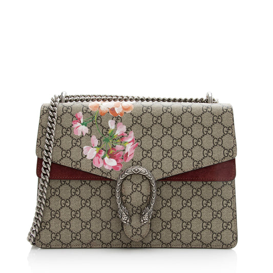 Gucci GG Supreme Blooms Dionysus Medium Shoulder Bag (SHF-22396)
