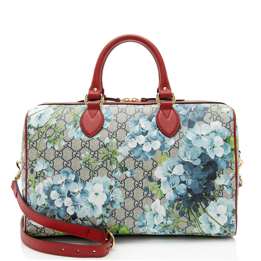 Gucci GG Supreme Blooms Medium Boston Bag (SHF-XceVYh)