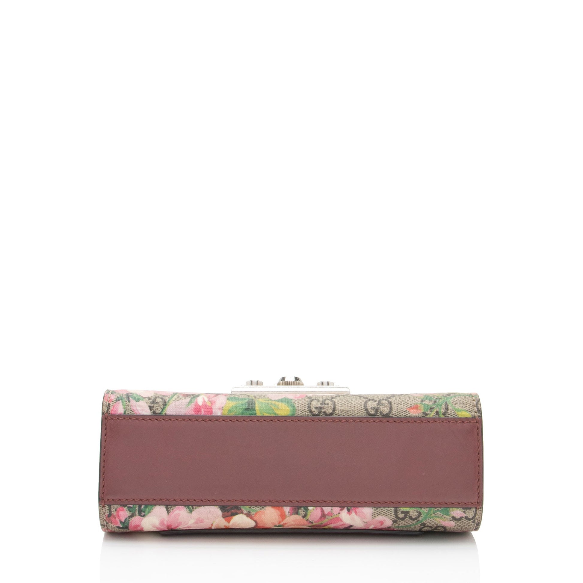 Gucci GG Supreme Blooms Padlock Small Shoulder Bag (SHF-6zv2gD)