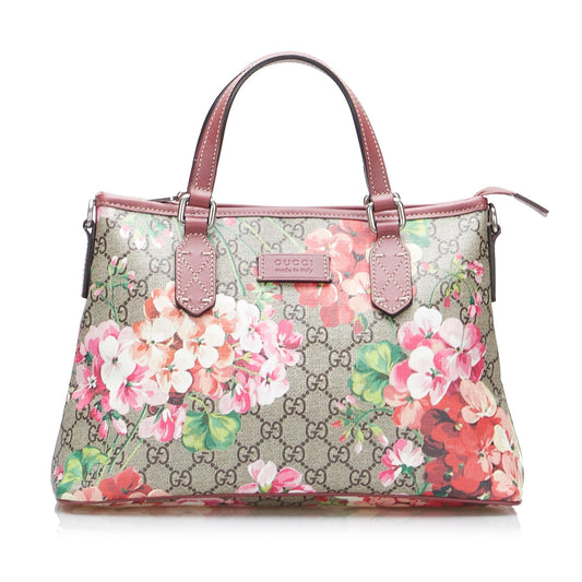 Gucci GG Supreme Blooms Satchel (SHG-ohCTZX)