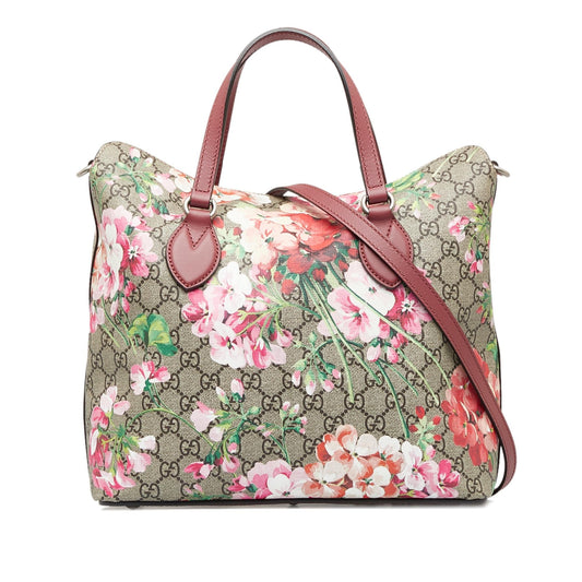 Gucci GG Supreme Blooms Satchel (SHG-dKOctA)