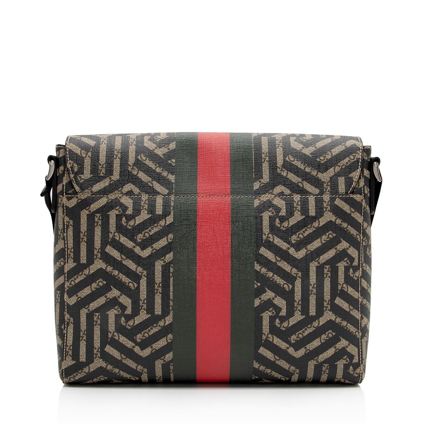 Gucci Nylon Leather Canvas Shoulder Bag
